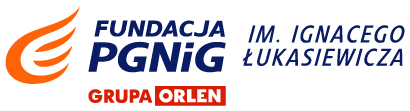 Logo Fundacji PGNiG im. Ignacego Łukasiewicza